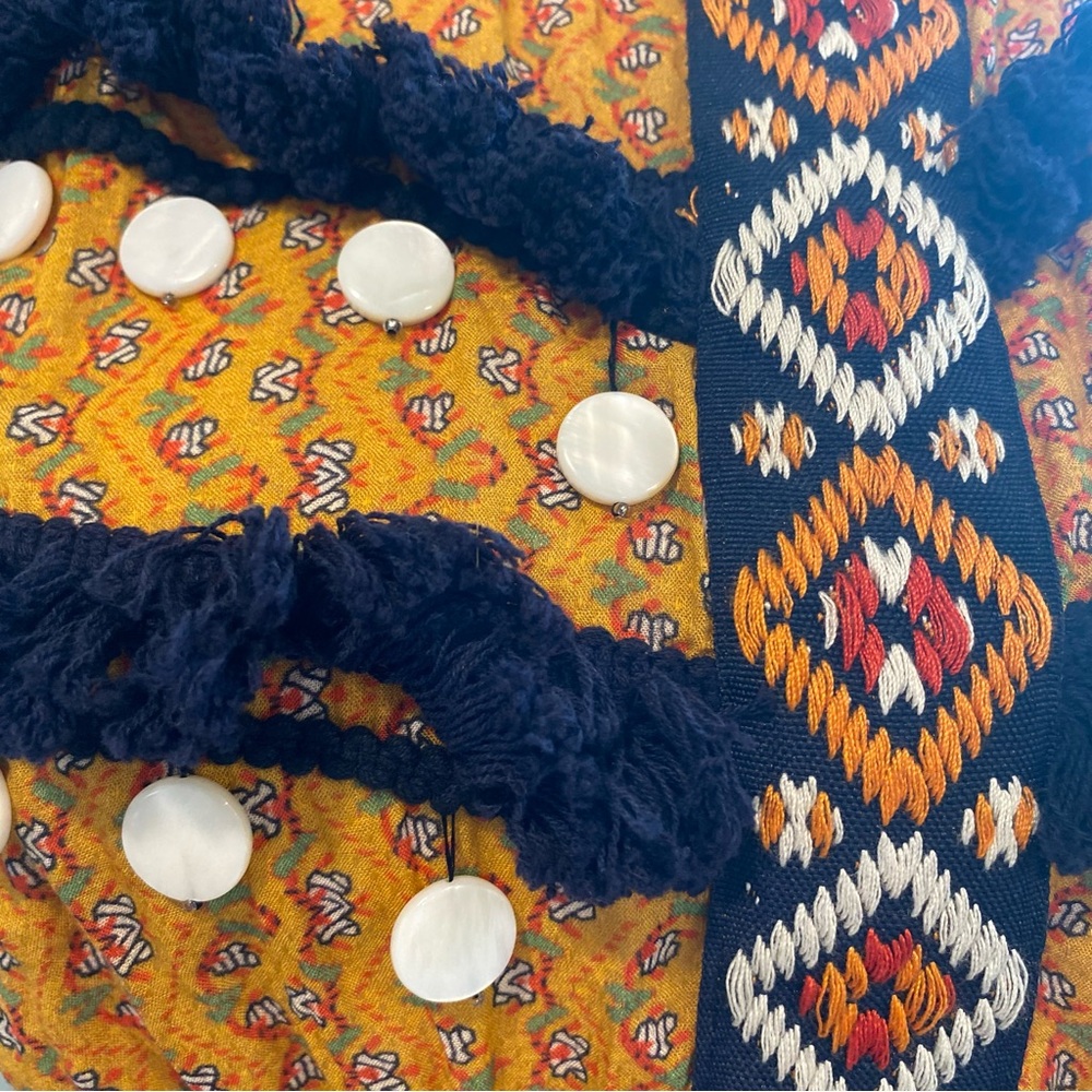 Anthropologie Deco Cover-Up Maxi Dress Multicolor Bohemian Maxi Skirt, Size Xs - Picture 10 of 16